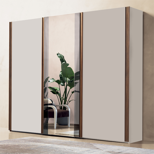 Ante Anta centrale specchio e due ante laccato