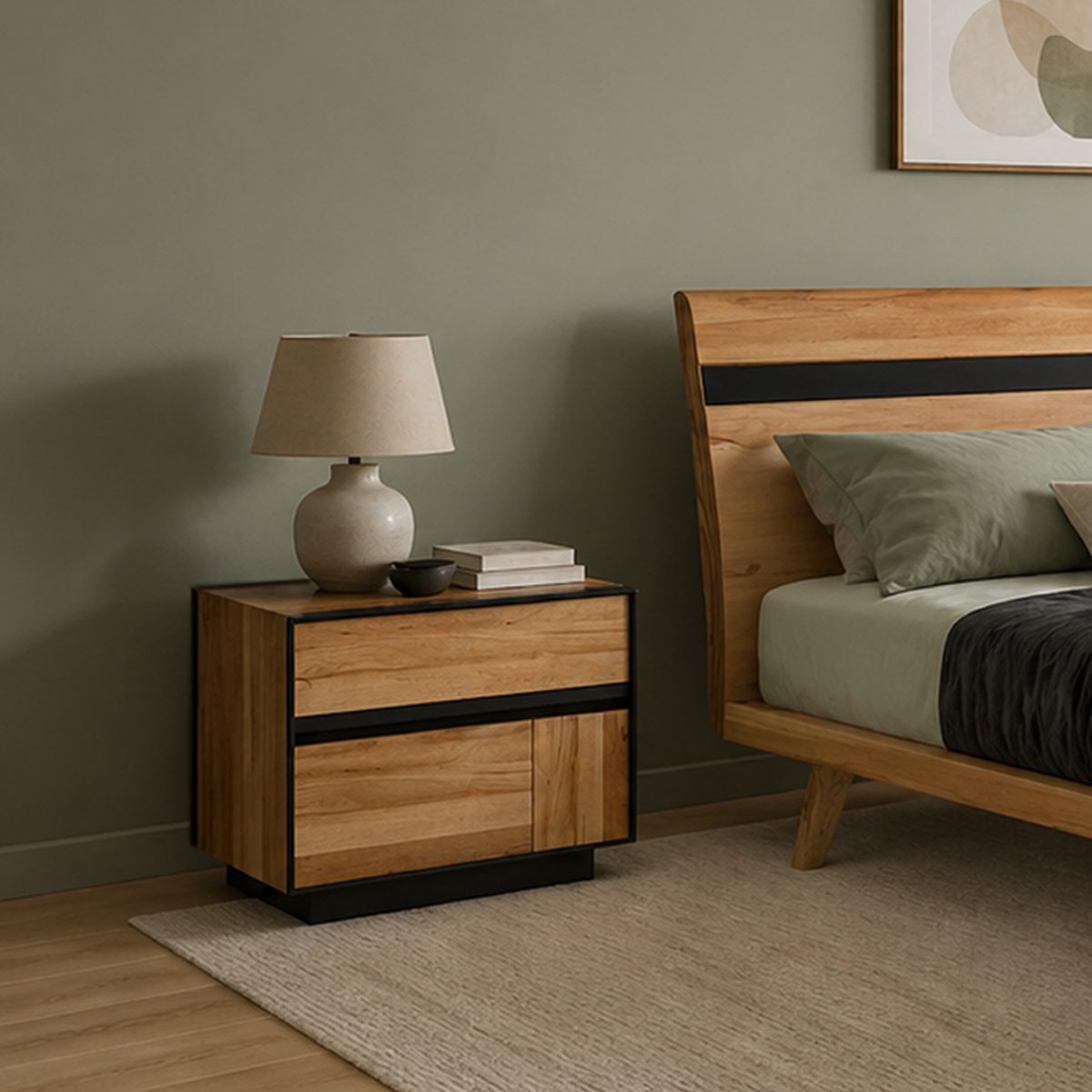Bergen bedside table